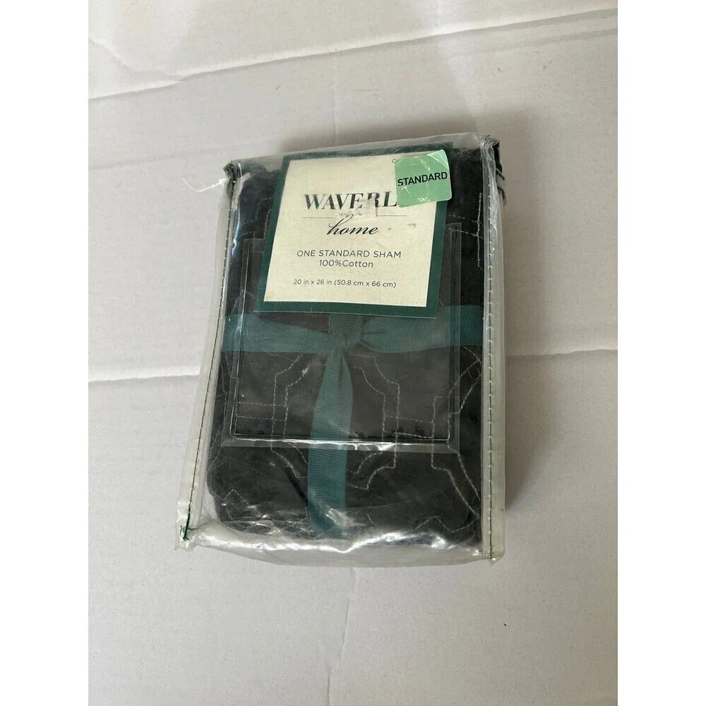 Waverly Home Black Pillow Sham Standard